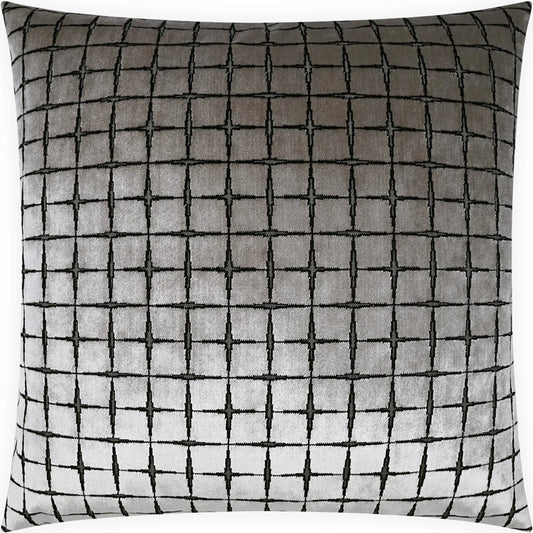 Formentor Pillow by DV Kap Home in silver. Made from 88% polyester, 12% viscose in a unique style.