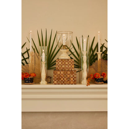 Beaumont Hurricane by Chelsea House in white, cream, clear. Made from glass, bone in a modern style.