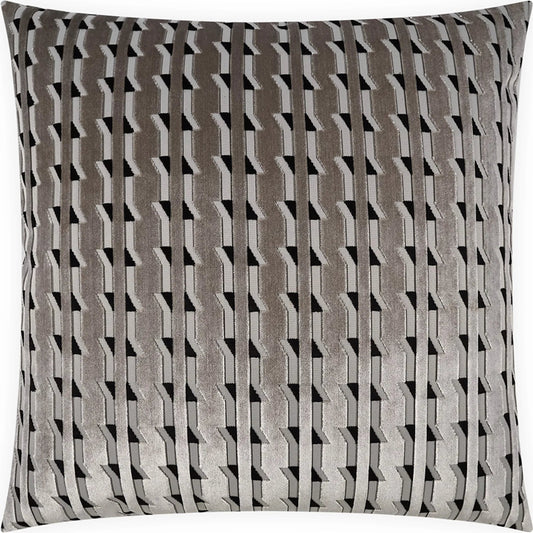 Guerro Pillow by DV Kap Home in silver. Made from 86% polyester, 13% viscose in a unique style.