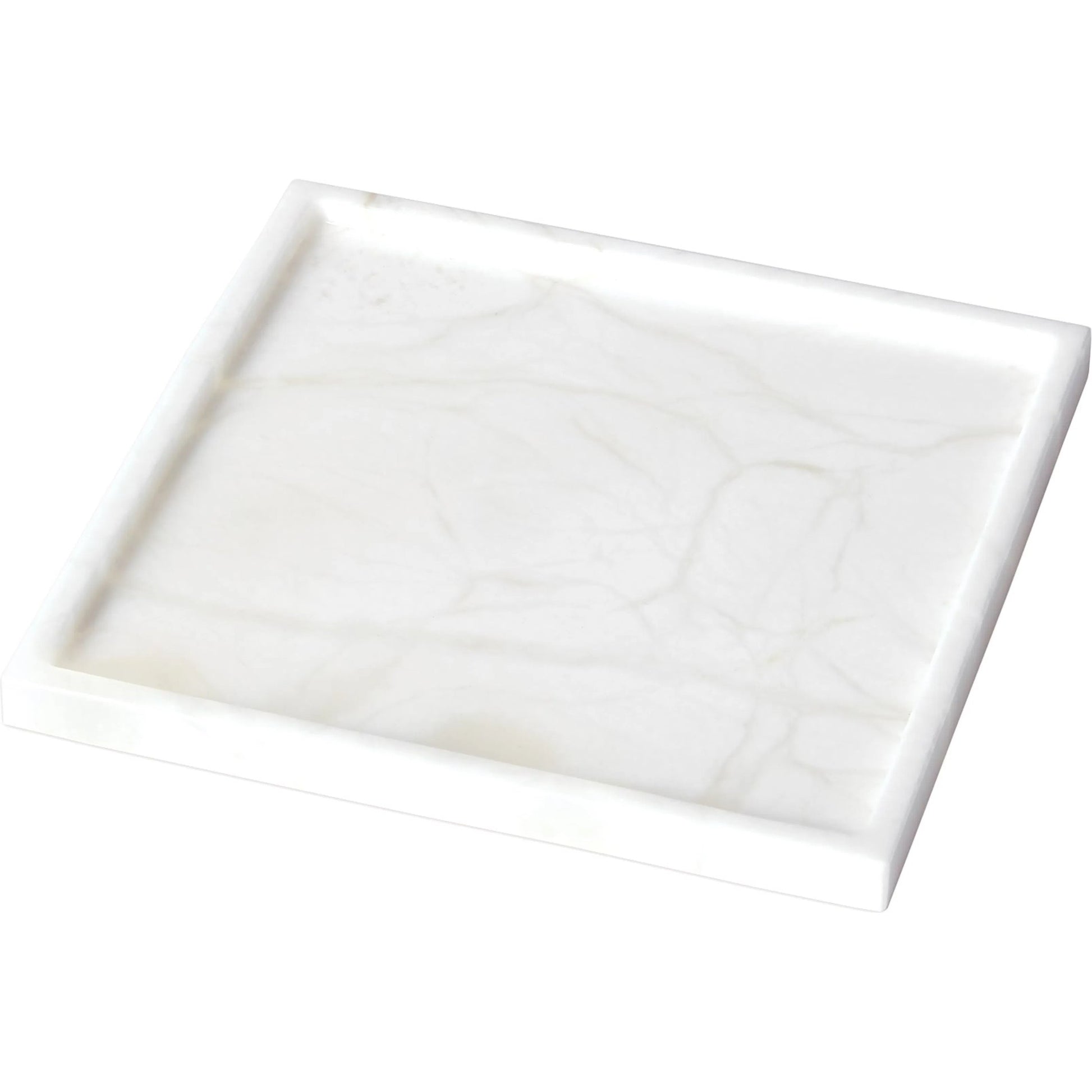 Alabaster Square Plateau by Global Views. Made from alabaster in a modern style.