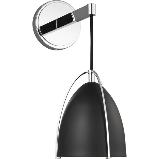 Norman Black One Light Wall / Bath Sconce by Visual Comfort & Co.. Made from steel in a unique style.