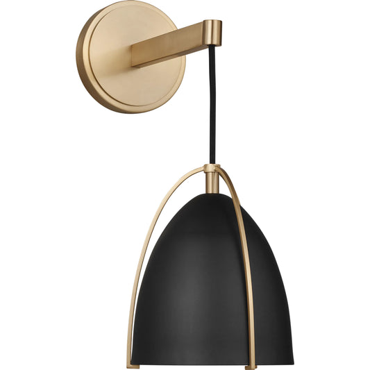 Norman Black One Light Wall / Bath Sconce by Visual Comfort & Co.. Made from steel in a unique style.
