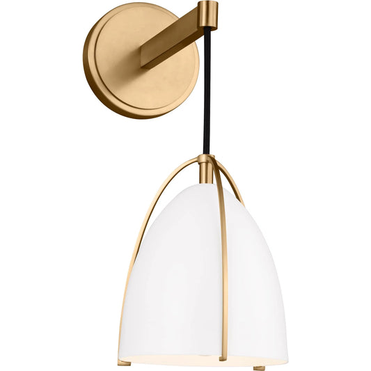 Norman One Light Wall / Bath Sconce by Visual Comfort & Co.. Made from steel in a modern style.