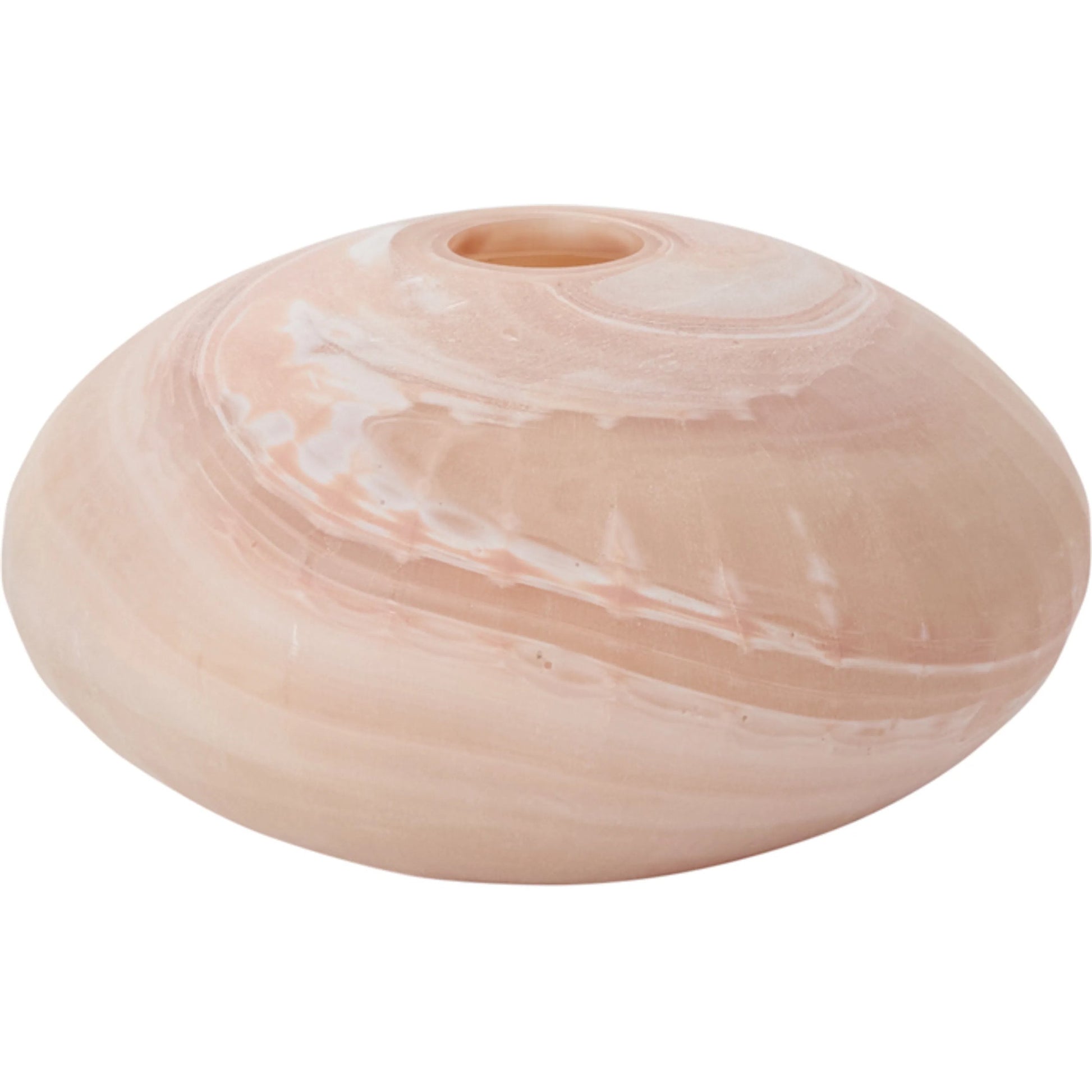 Gasparo Budvase by Accent Decor in light, pink. Made from glass in a unique style.