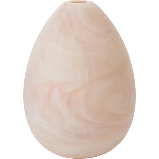 Gasparo Vase by Accent Decor in light, pink. Made from glass in a unique style.