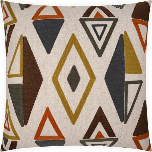 Wild Card Pillow by DV Kap Home. Made from 90% polyester, 10% linen in a unique style.