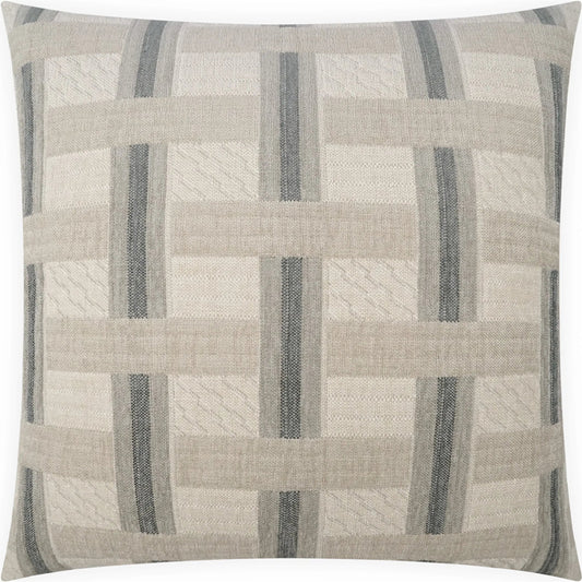Fraser Pillow by DV Kap Home. Made from 36% viscose, 33% polyester, 18% polypropylene, 13% cotton in a unique style.