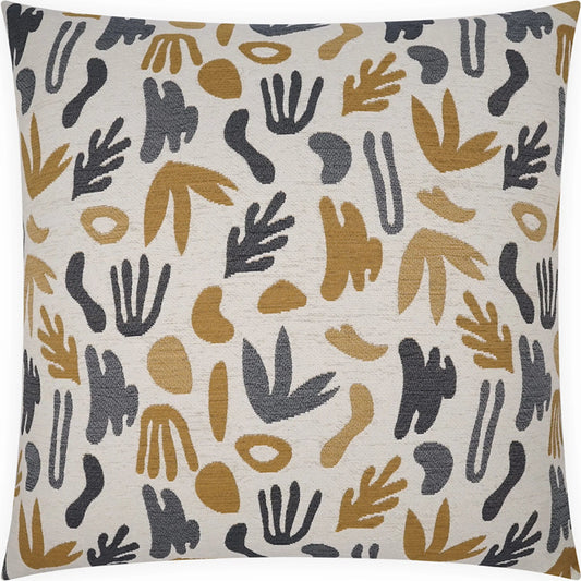 Henri Pillow by DV Kap Home in grey, yellow. Made from 100% polyester in a unique style.