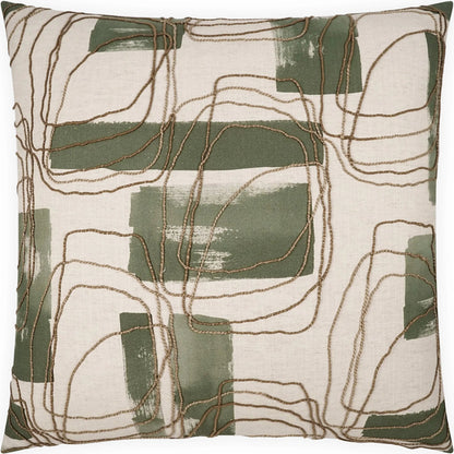 Freeform Pillow by DV Kap Home. Made from 50% cotton, 35% rayon, 15% linen in a transitional style.