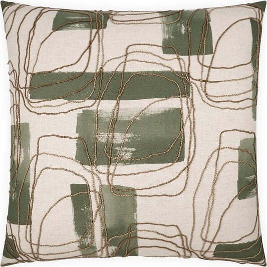 Freeform Pillow by DV Kap Home. Made from 50% cotton, 35% rayon, 15% linen in a unique style.