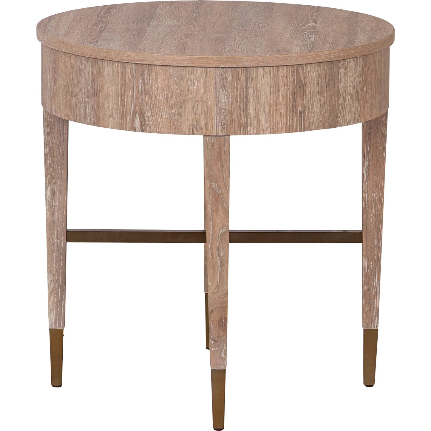 002 SI-2635709 | Additional Silo | Fairfeild Chair La Jolla Round End Table by Fairfield Chair in brown and scrubbed oak. Made from high pressured laminate, solid wood in a unique style.