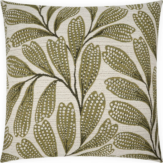 001 SI-2381558 | Primary Silo | Labelle Pillow by DV Kap Home in green. Made from 51.10% polyester, 48.90% olefin in a unique style.