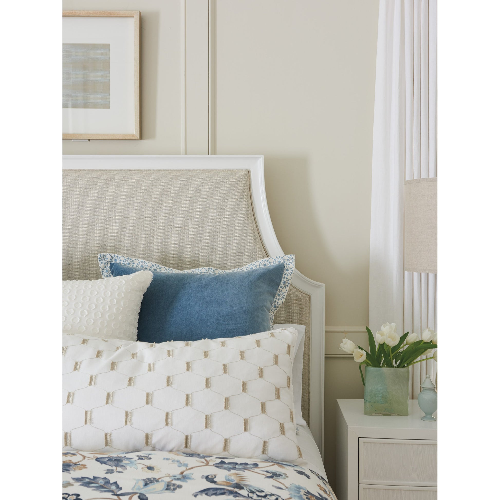 Inverness Upholstered Headboard by Lexington. Made from unique in a cottage & farmhouse style.