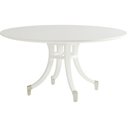Bloomfield Round Dining Table by Lexington in white. Made from unique in a transitional style.
