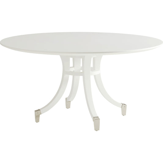 Bloomfield Round Dining Table by Lexington in white. Made from unique in a transitional style.