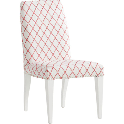 Darien Upholstered Side Chair by Lexington in ivory. Made from unique in a transitional style.