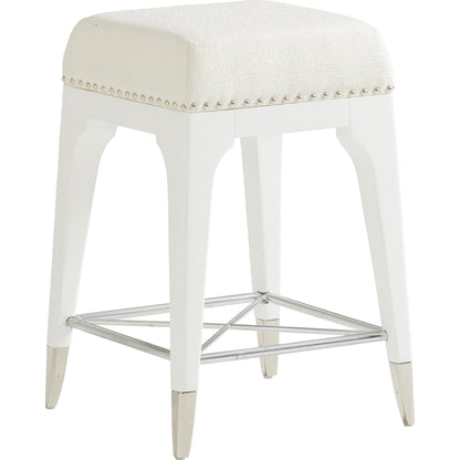 Northbrook Counter Stool by Lexington in white. Made from unique in a transitional style.