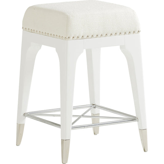 Northbrook Counter Stool by Lexington in white. Made from unique in a transitional style.