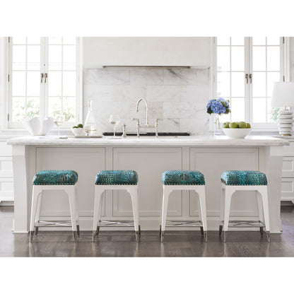 Northbrook Counter Stool by Lexington in white. Made from unique in a coastal style.