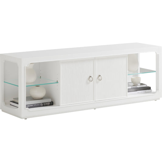 Hamilton Media Console by Lexington in white. Made from unique in a transitional style.