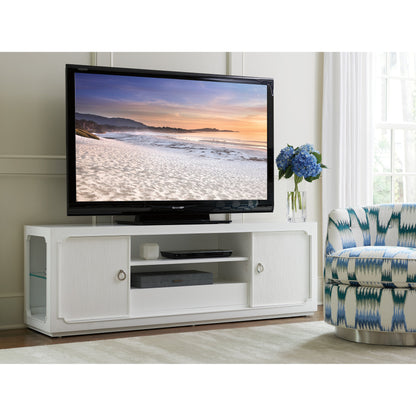 Hamilton Media Console by Lexington in white. Made from unique in a transitional style.
