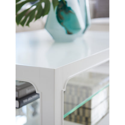 Glenwood Cocktail Table by Lexington in white. Made from unique in a transitional style.