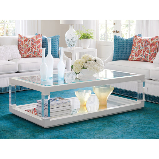 Riverdale Cocktail Table by Lexington in white. Made from unique in a modern style.
