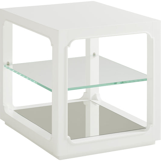 Glenwood End Table by Lexington in white. Made from unique in a transitional style.