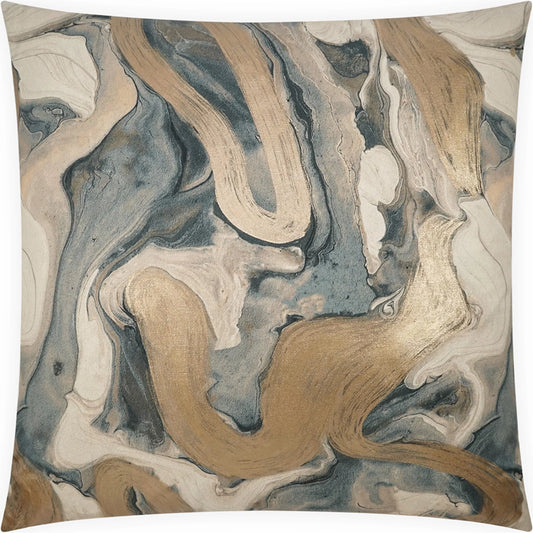 Fairy Tale Pillow by DV Kap Home in copper. Made from 50% linen, 50% cotton in a unique style.