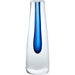 Square Cut Glass Vase by Global Views. Made from art glass in a coastal style.