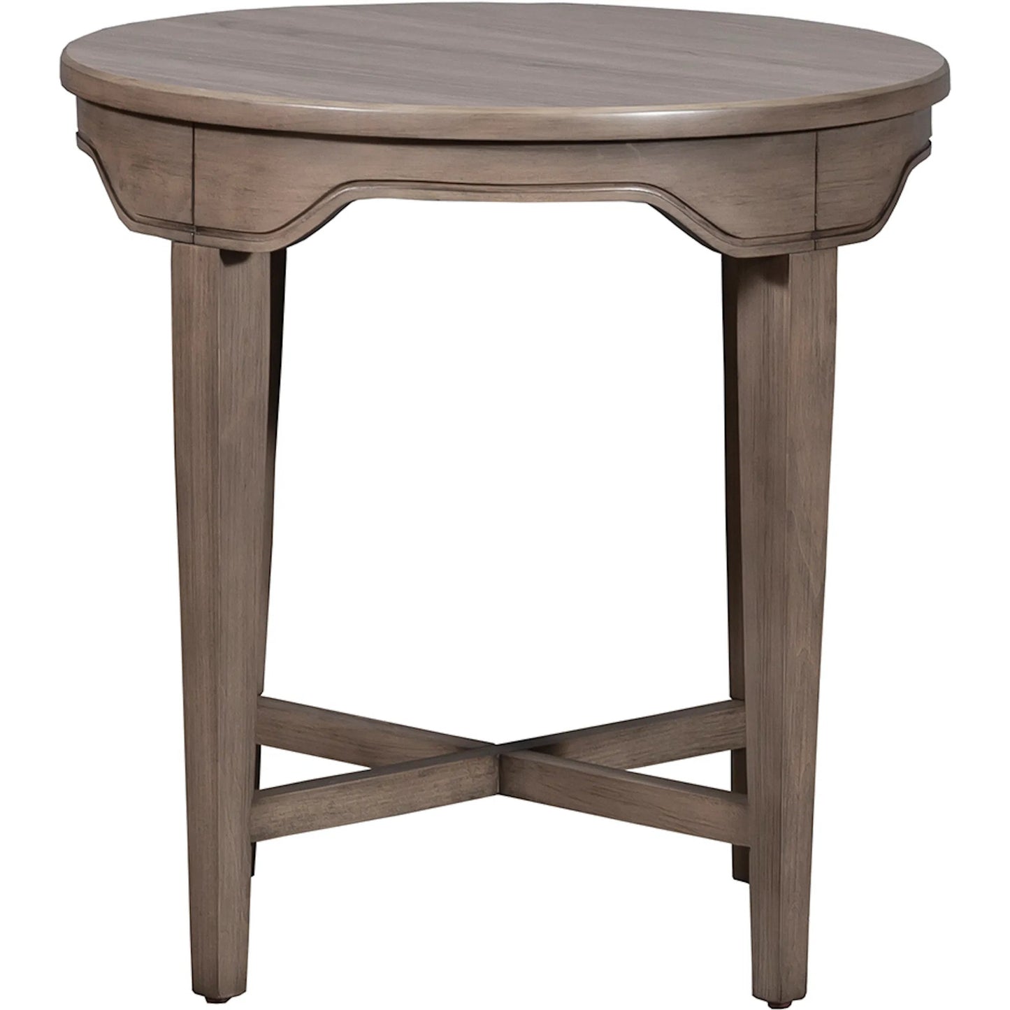 002 SI-2636010 | Additional Silo | Avignon Round End Table by Fairfield Chair in brown. Made from beech solids, laminate in a unique style.