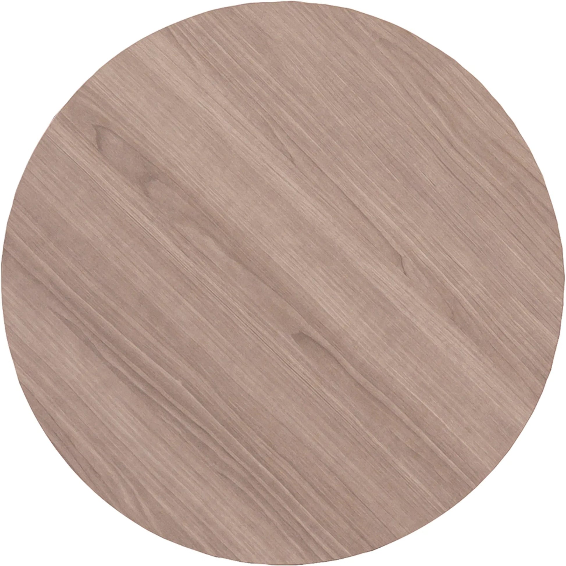 Avignon Round End Table by Fairfield Chair in brown. Made from beech solids, laminate in a unique style.