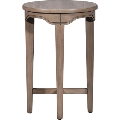 Avignon Drink Table by Fairfield Chair in brown. Made from beech solids, laminate in a unique style.