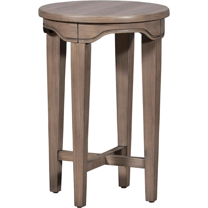 Avignon Drink Table by Fairfield Chair in brown. Made from beech solids, laminate in a unique style.