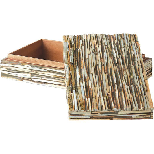 Chiseled Bone Box by Global Views. Made from unique in a eclectic & global style.