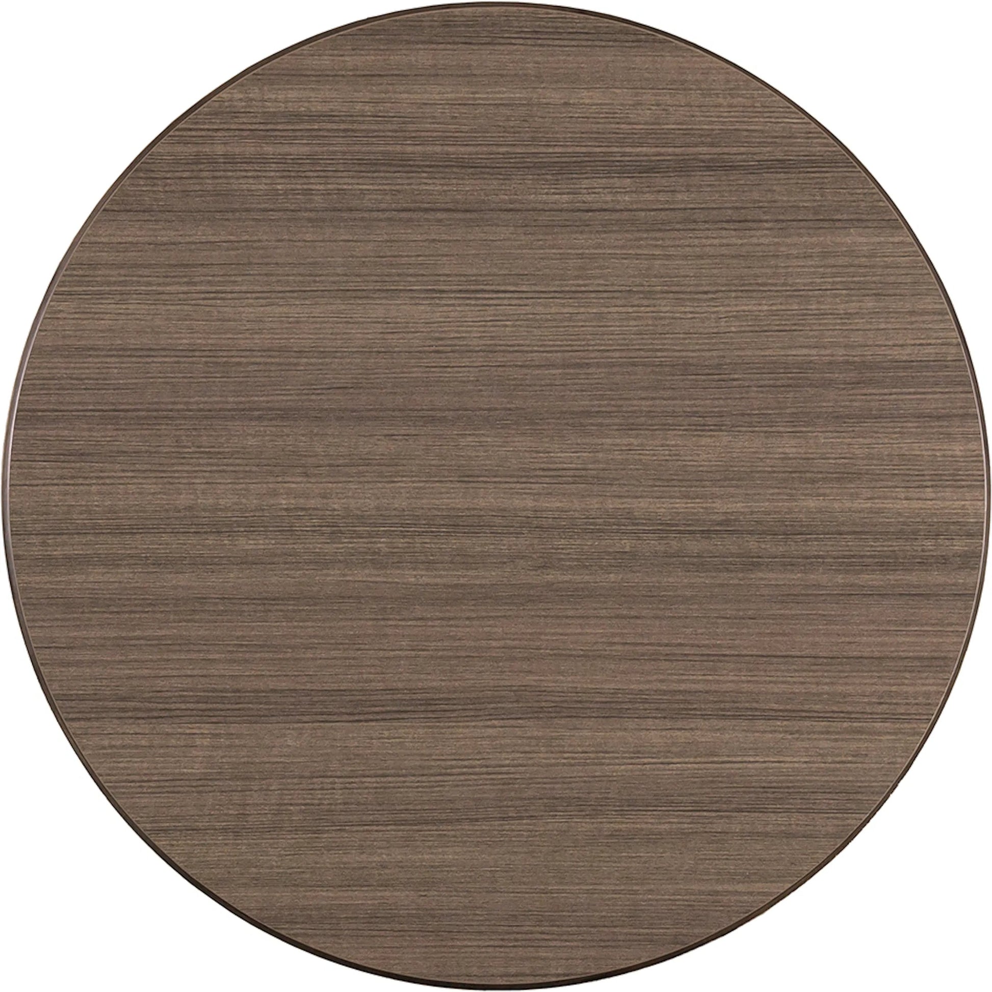 Avignon Round End Table by Fairfield Chair in brown. Made from beech solids, laminate in a unique style.