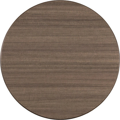 Avignon Round End Table by Fairfield Chair in brown. Made from beech solids, laminate in a unique style.