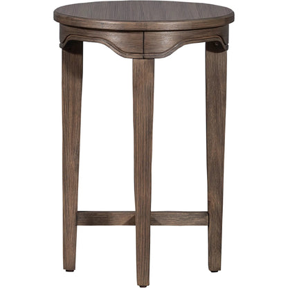 Avignon Drink Table by Fairfield Chair in brown. Made from beech solids, laminate in a unique style.