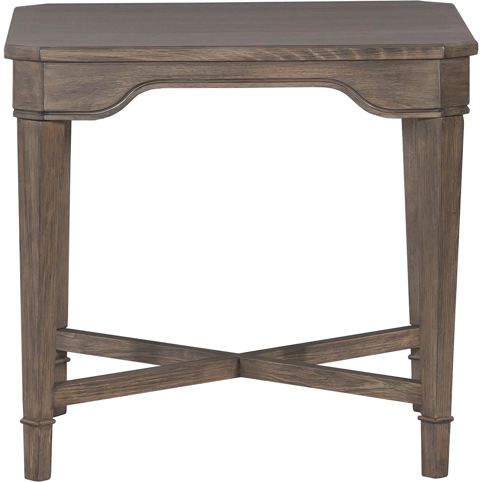 Avignon Square End Table by Fairfield Chair in brown and louve. Made from beech solids, laminate in a unique style.