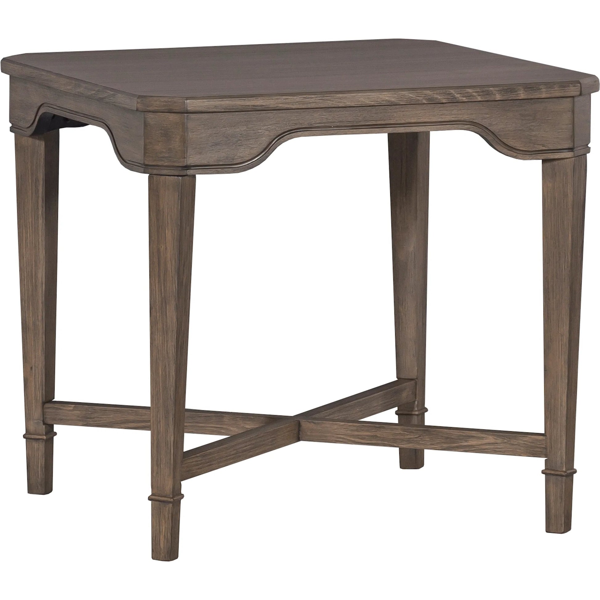 Avignon Square End Table by Fairfield Chair in brown and louve. Made from beech solids, laminate in a unique style.