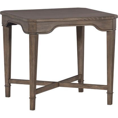 Avignon Square End Table by Fairfield Chair in brown and louve. Made from beech solids, laminate in a unique style.