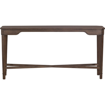 Avignon Console Table by Fairfield Chair in brown and louve. Made from beech solids, laminate in a unique style.
