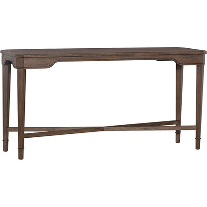 Avignon Console Table by Fairfield Chair in brown and louve. Made from beech solids, laminate in a unique style.