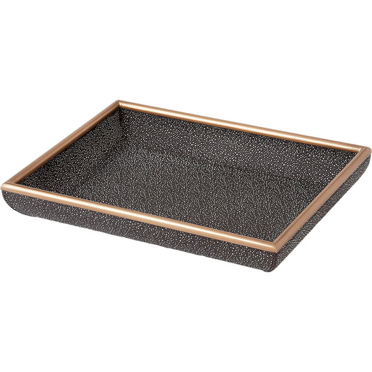 Churchill Small Tray by Global Views in green and leather. Made from unique in a unique style.