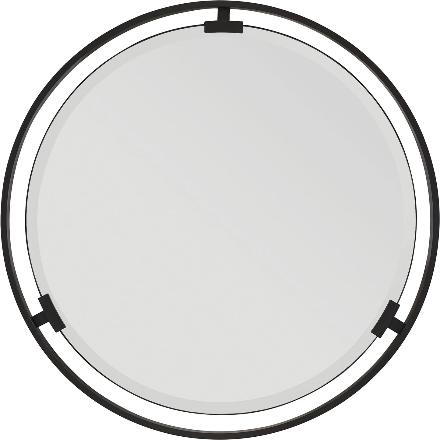 001 SI-2013215 | Primary Silo | Aurora Round Mirror by Lexington in black. Made from unique in a modern style.