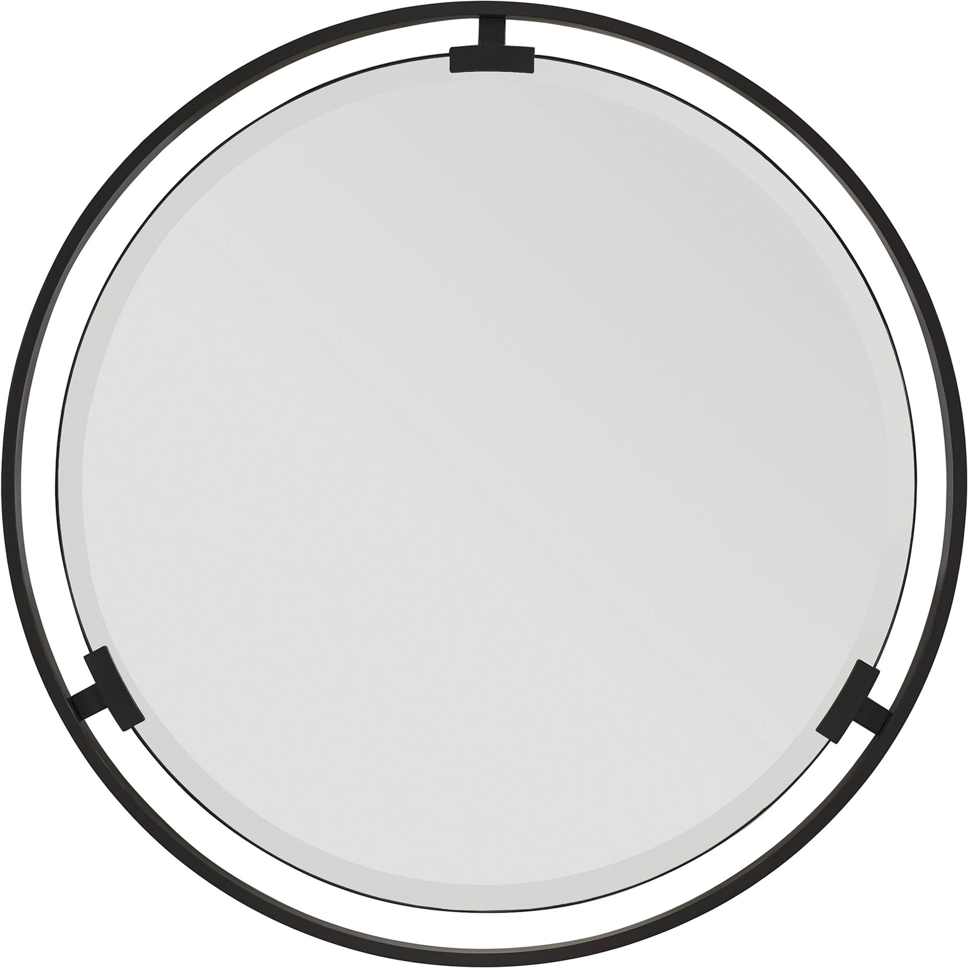 Aurora Round Mirror by Lexington in black. Made from unique in a modern style.