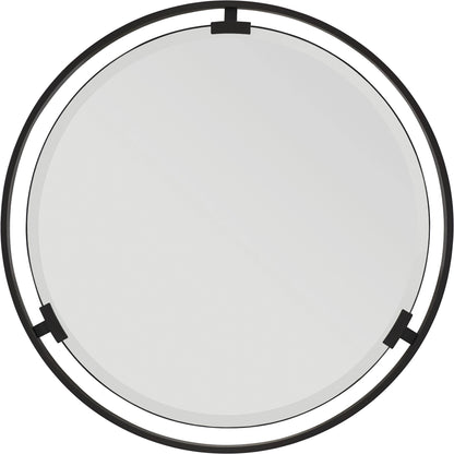 Aurora Round Mirror by Lexington in black. Made from unique in a modern style.