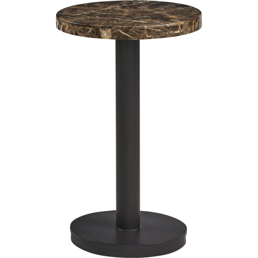 001 SI-2013231 | Additional Silo | Kampala Round Accent Table by Lexington in dark umber. Made from unique in a modern style.