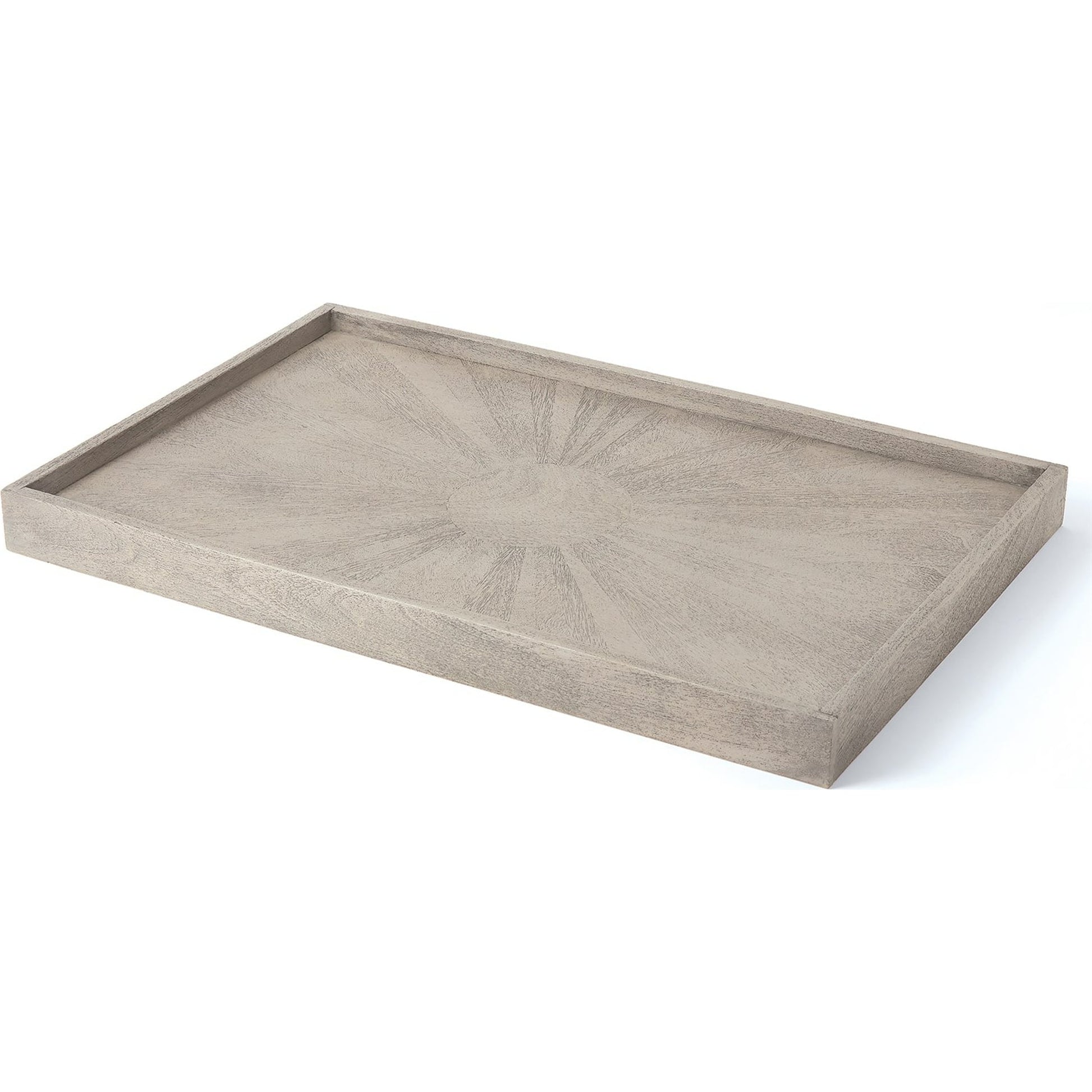 Driftwood Ottoman Tray by Global Views. Made from mdf, mango in a modern style.