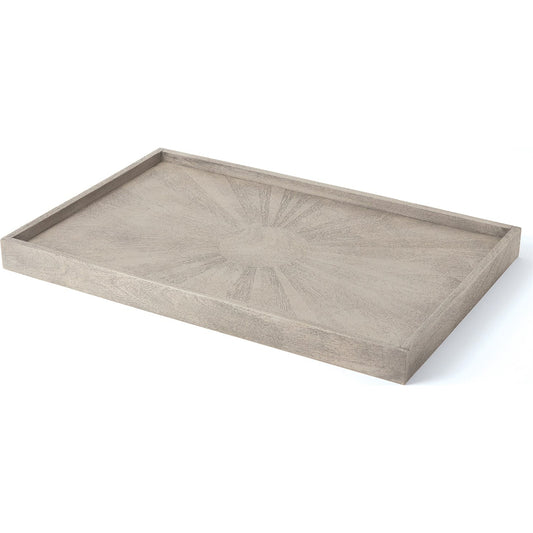 Driftwood Ottoman Tray by Global Views. Made from mdf, mango in a modern style.